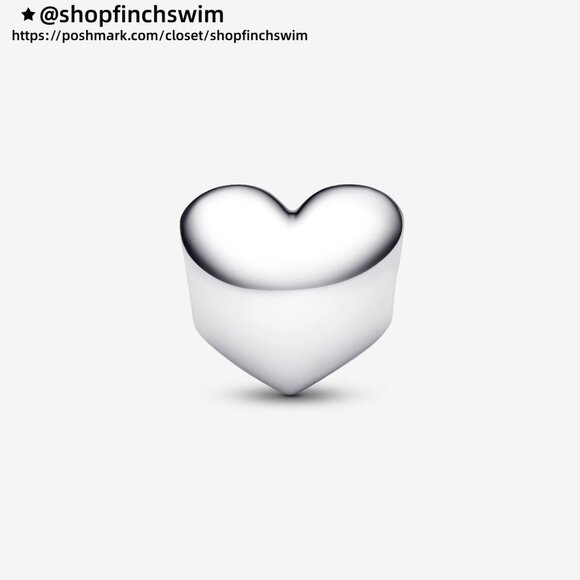 Pandora Engravable Purple Stone Heart Charm - Picture 2 of 6